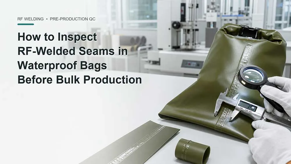 Comment inspecter les coutures soudées par radiofréquence des sacs étanches avant la production en série ? 4 Comment inspecter les coutures soudées par radiofréquence des sacs étanches avant la production en série