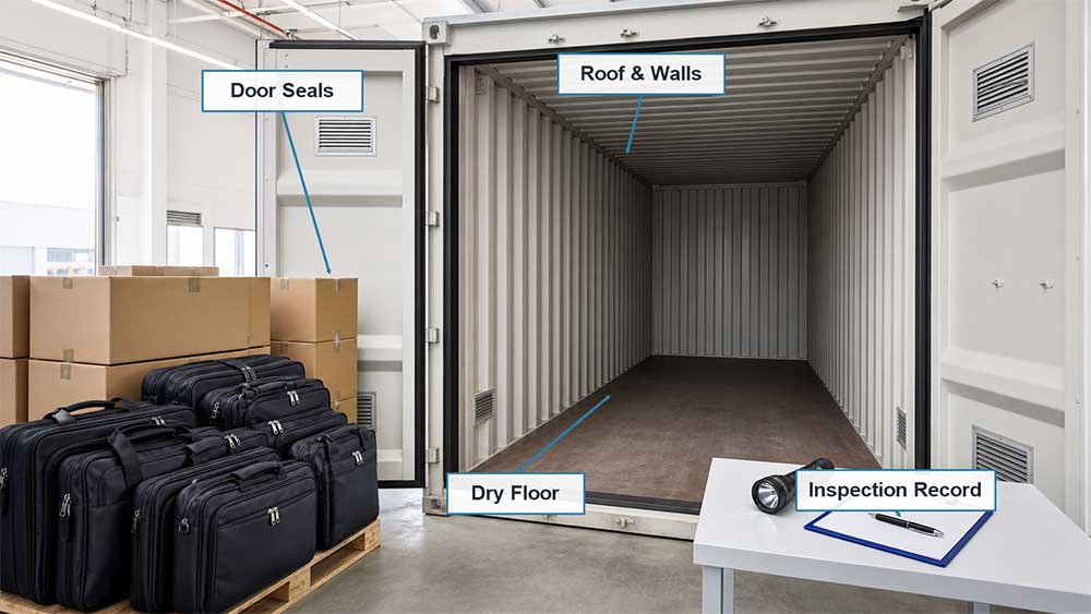 How to Prevent Mold and Moisture Damage in Bags During Ocean Shipping 5 Inspect the Container Before Loading