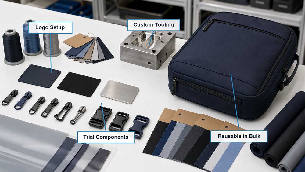 Why Do Custom Bag Samples Cost More Than Bulk Orders? 6 Logos, Custom Components, and Tooling Need Upfront Setup