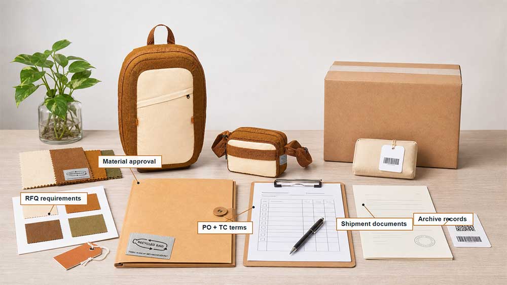 GRS, RCS, and Materials Matter: What Recycled Bag Buyers Need to Know 6 Recycled Bag Buyer Checklist: From RFQ to Shipment