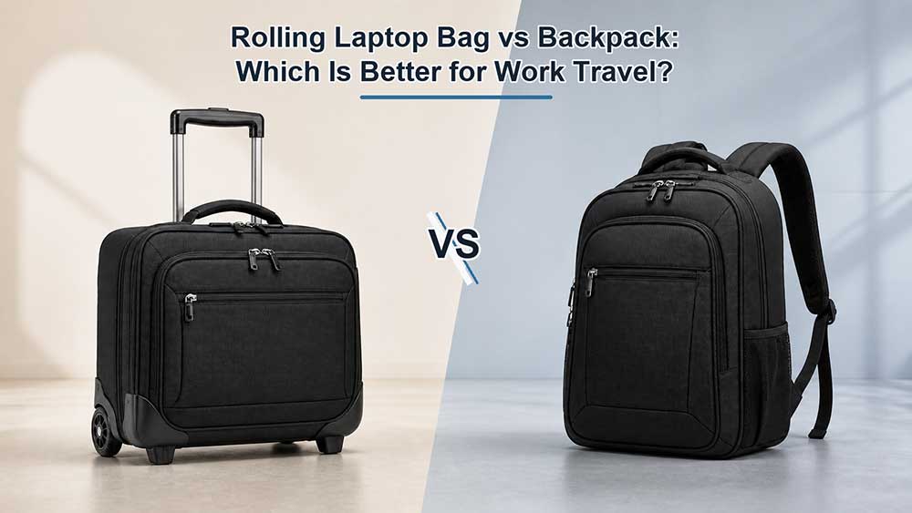 Rolling Laptop Bag vs Backpack: Which Is Better for Work Travel? 2