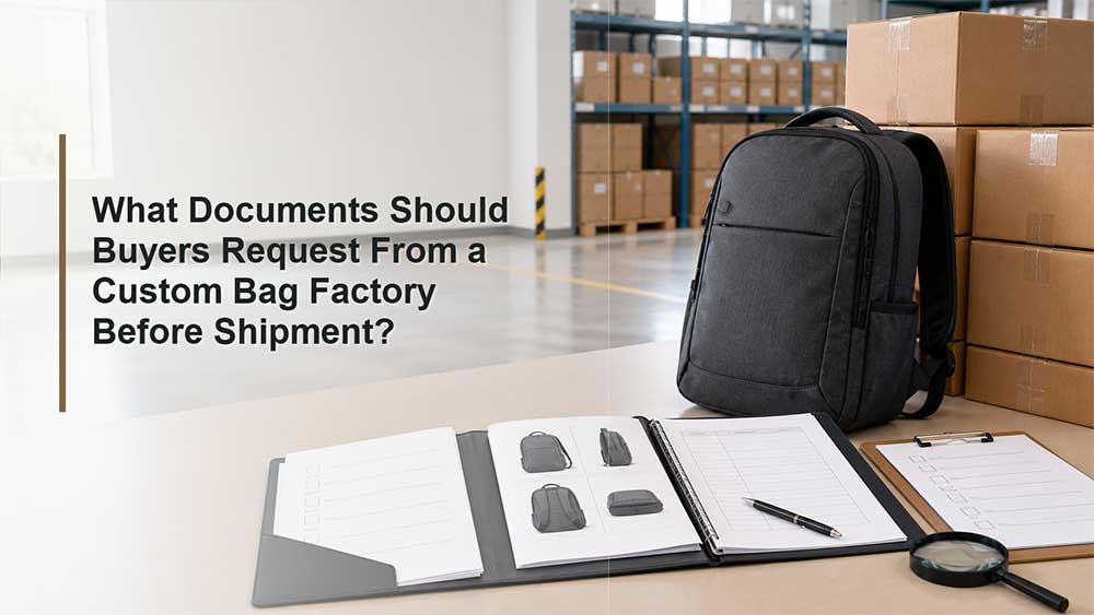What Documents Should Buyers Request From a Custom Bag Factory Before Shipment?