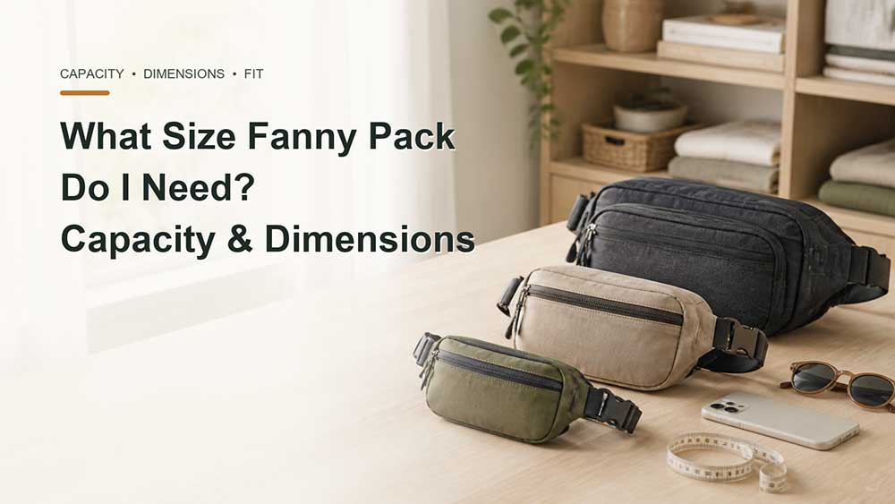 What Size Fanny Pack Do I Need? Capacity & Dimensions