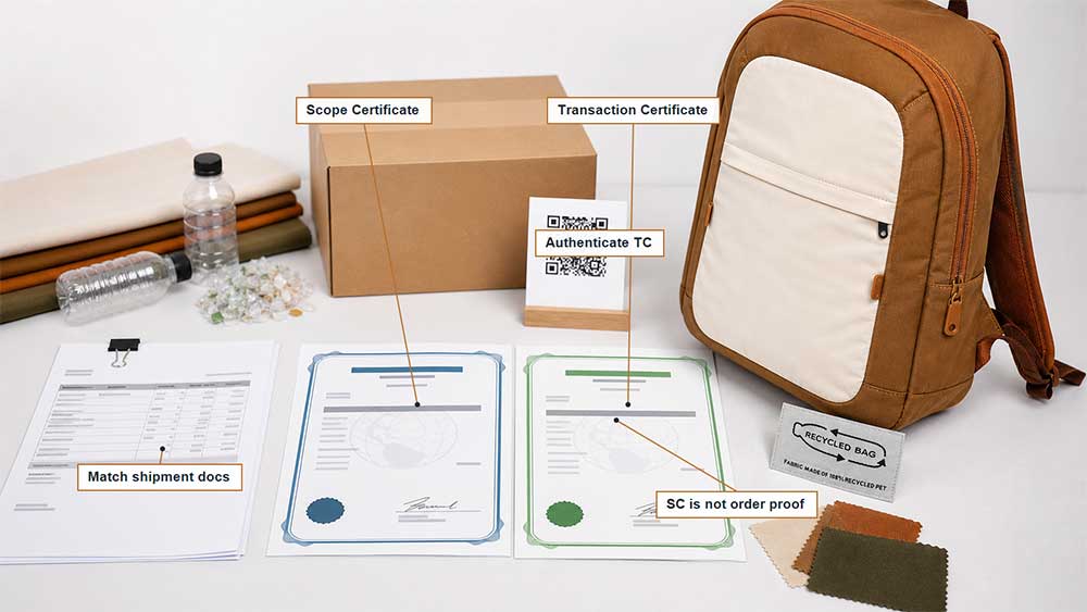 GRS, RCS, and Materials Matter: What Recycled Bag Buyers Need to Know 4 Why a Scope Certificate Does Not Certify Your Order