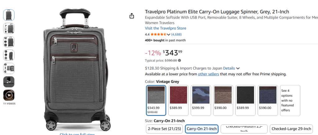 6 Best Carry-On Luggage Picks for 2026 4 Travelpro Platinum Elite 21″ Spinner — Best for Business Travel