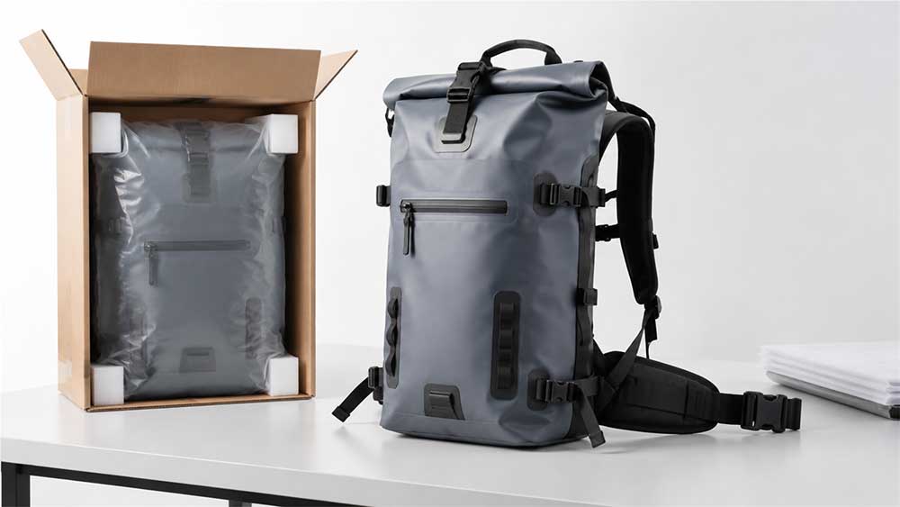 How to Package TPU and PVC Waterproof Bags for Export 4 Do Not Fold Waterproof Backpacks