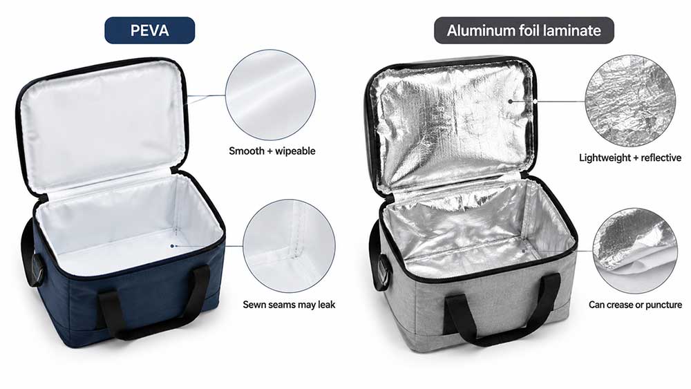 Cooler Bag Linings: PEVA vs Aluminum Foil vs PVC vs TPU 5 PEVA vs Aluminum Foil Cooler Bag Linings