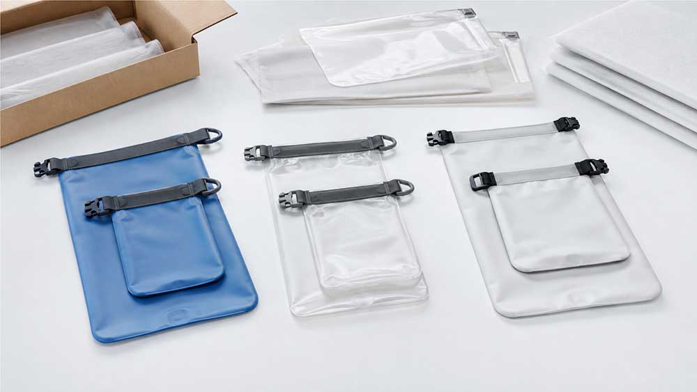 How to Package TPU and PVC Waterproof Bags for Export 2 Pack Small Dry Bags Flat