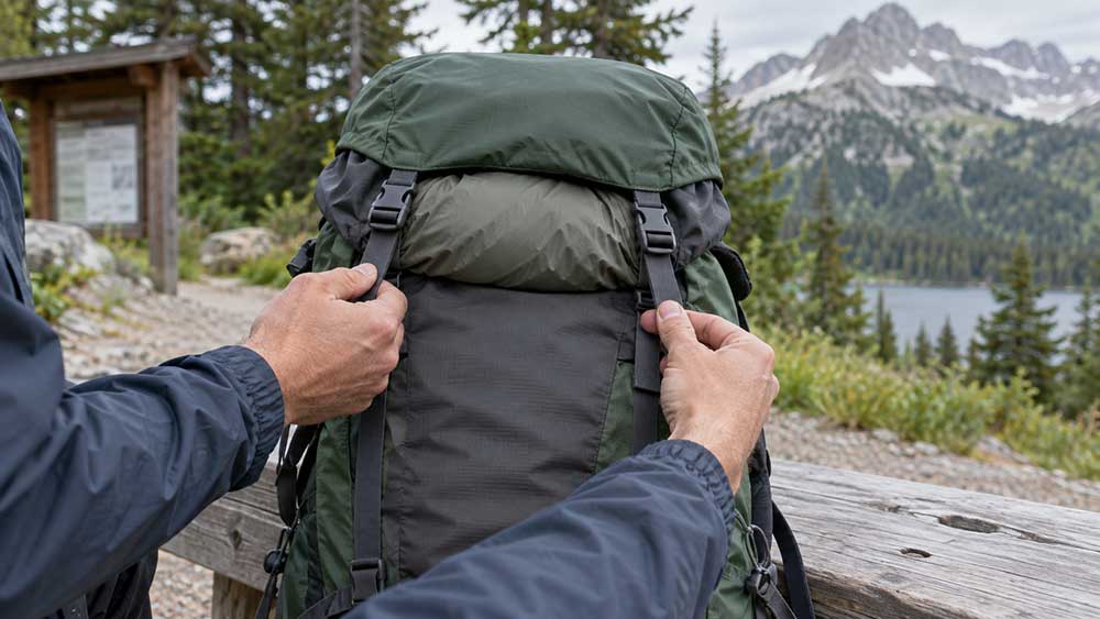 What Is a Floating Lid on a Backpack and Do You Need One? 4 Removable floating lid beside a top-loading backpack