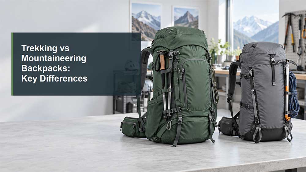 Trekking vs Mountaineering Backpacks: Key Differences