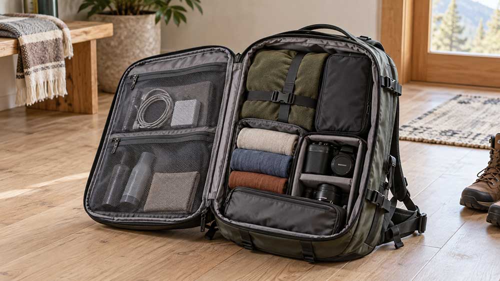 Top-Loading vs Panel-Loading Backpacks: Which Should You Choose? 4 Panel-loading backpack with suitcase-style organization