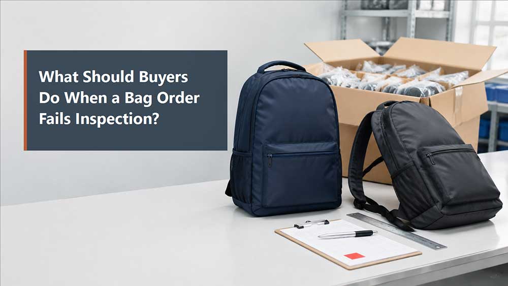 What Should Buyers Do When a Bag Order Fails Inspection?