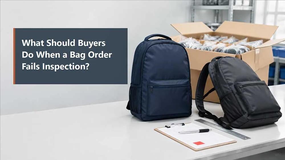 Que doivent faire les acheteurs lorsqu'une commande de sacs échoue à l'inspection ? 6 Que doivent faire les acheteurs lorsqu'une commande de sacs échoue à l'inspection ?