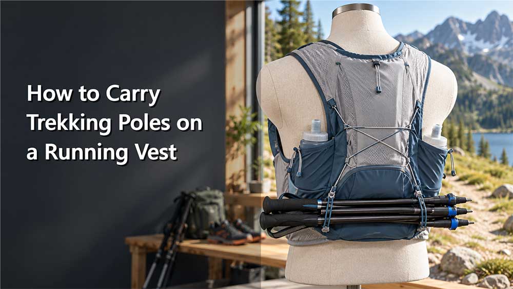 How to Carry Trekking Poles on a Running Vest