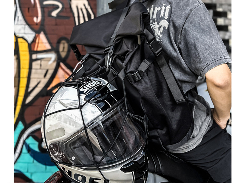 Cycling Backpacks 14 3. Helmet Storage After Parking on a cycling backpack bag