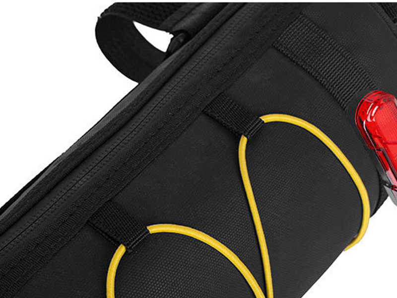 Direct Zipper Access on a bike handlebar bag
