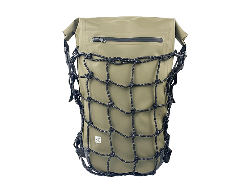 Waterproof PVC Motorcycle Backpack with External Net for custom motorcycle collections