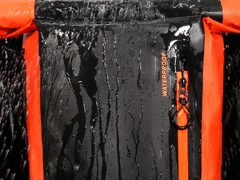 Waterproof Storage on the PVC Model on a motorcycle backpack bag