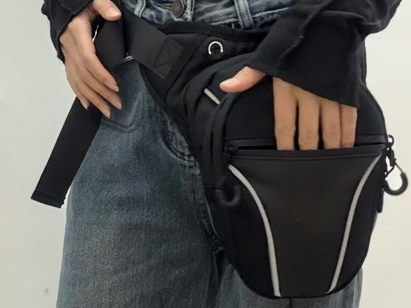 Less Bulk in Clothing Pockets on a motorcycle leg bag