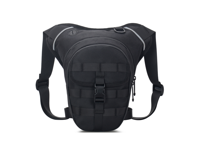 Motorcycle Leg Bag with Front Webbing for custom motorcycle collections