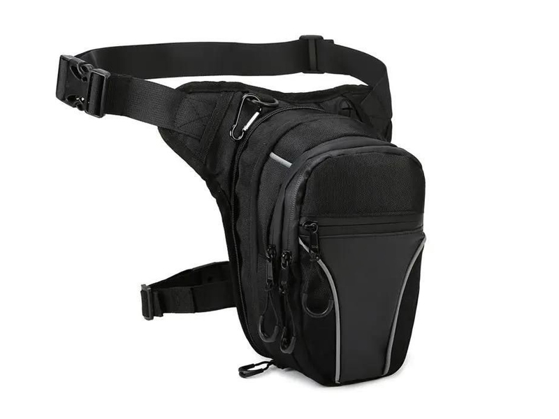 Multi-Pocket Motorcycle Leg Bag for custom motorcycle collections