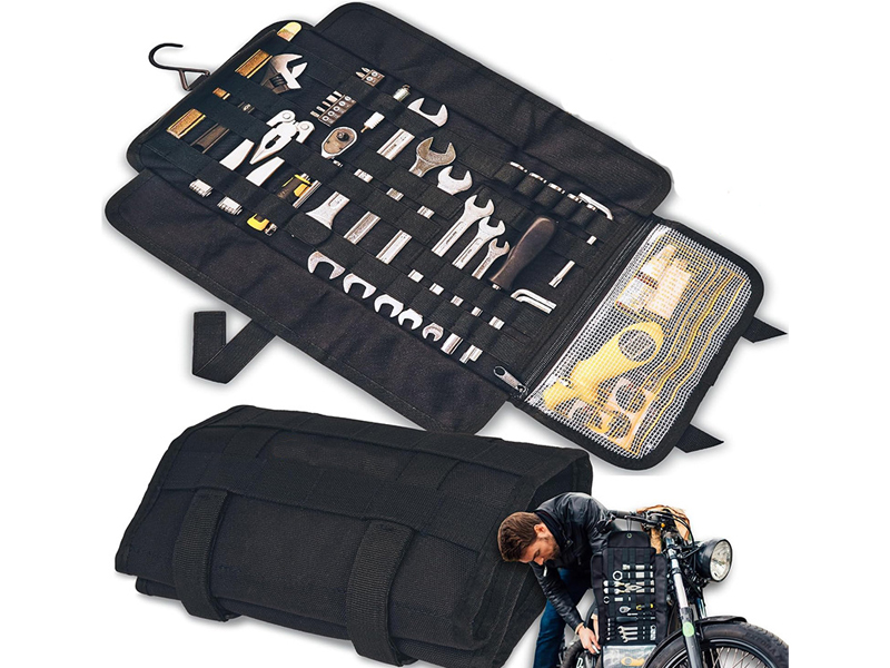 Hanging Motorcycle Tool Roll for custom motorcycle collections
