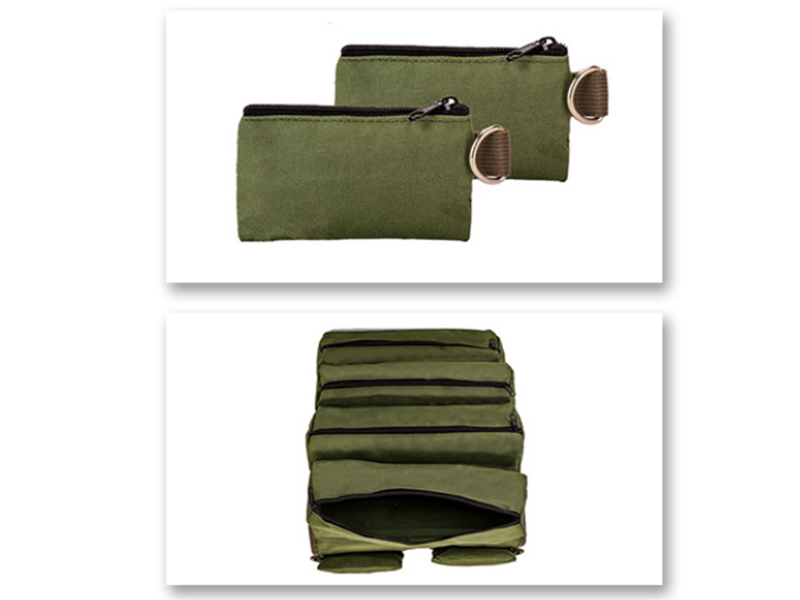 Removable Pouches for Selected Items on a motorcycle tool bag