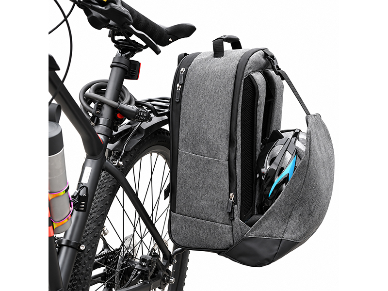 Bike Panniers 5 Convertible Pannier Backpack with Helmet Storage for custom bicycle collections