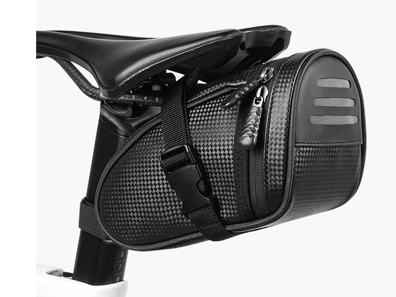 Secure Under-Saddle Attachment on a bicycle saddle bag