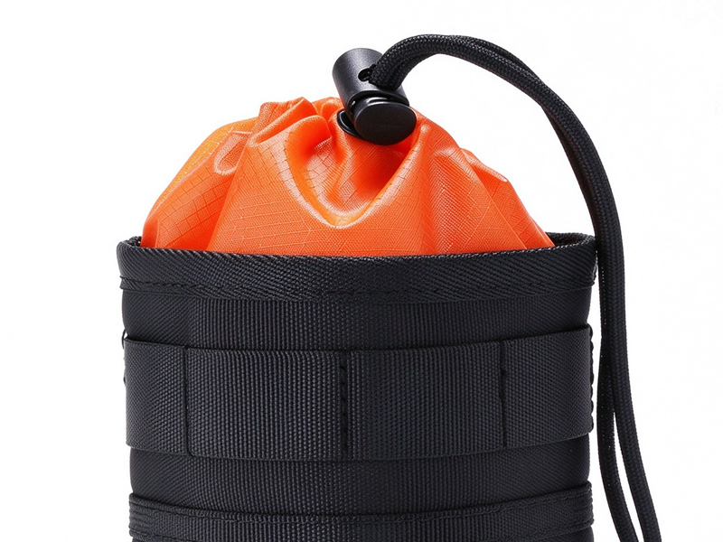 An Opening That Adjusts Around the Contents on a bike stem bag
