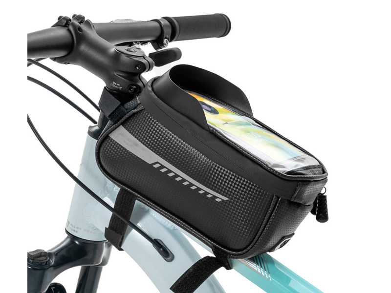 Top Tube Bags 4 Top Tube Bags with Phone Windows for custom bicycle collections