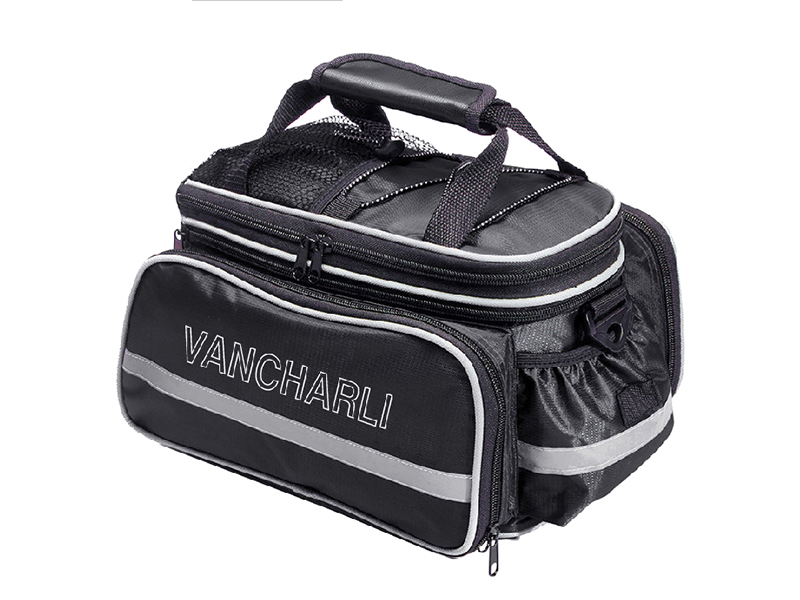 Multi-Pocket Trunk Bag with Carry Handle for custom bicycle collections