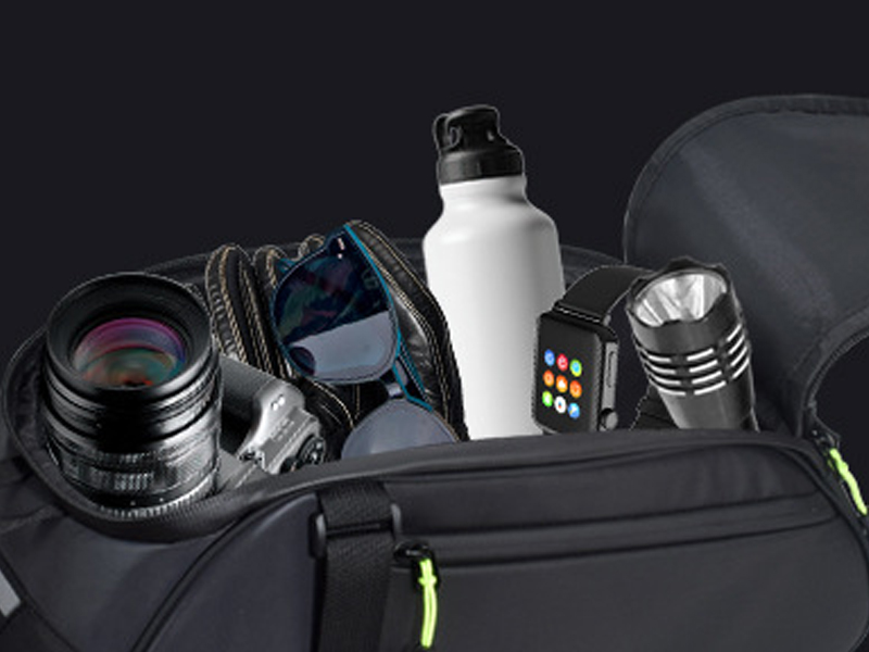 Room for Everyday Items on a bike trunk bag
