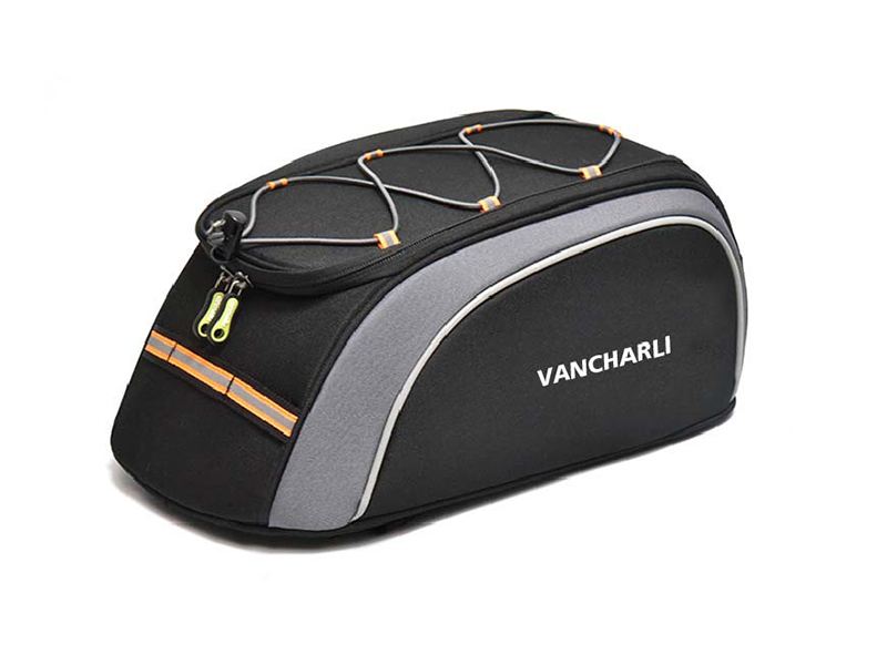 Two-Tone Contoured Bike Trunk Bag for custom bicycle collections