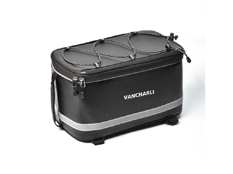 Upright Rack-Top Bag with Wide Lid for custom bicycle collections